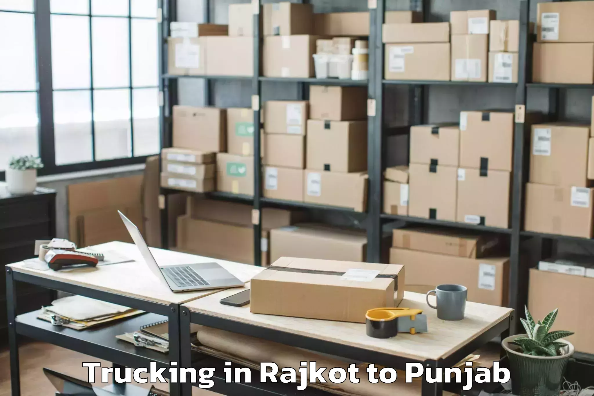 Rajkot to Adampur Jalandhar Trucking Booking